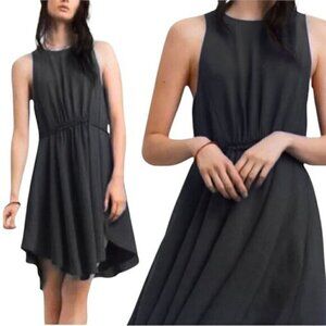 Aritzia WILFRED Sleeveless Black Cinched Dress XXS